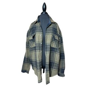 Vtg Wool Flannel Jacket